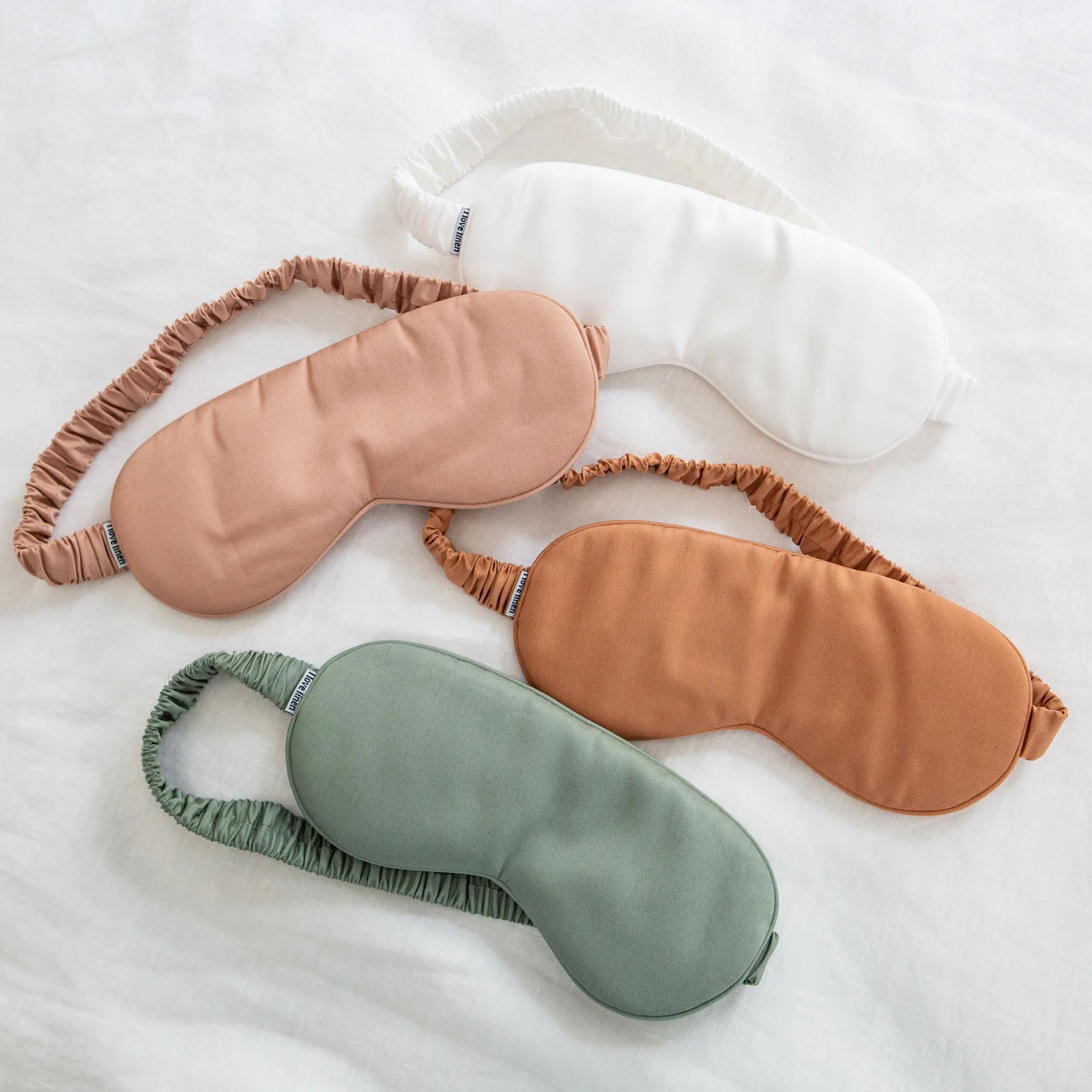 Bamboo Eye Mask in White - Image 2