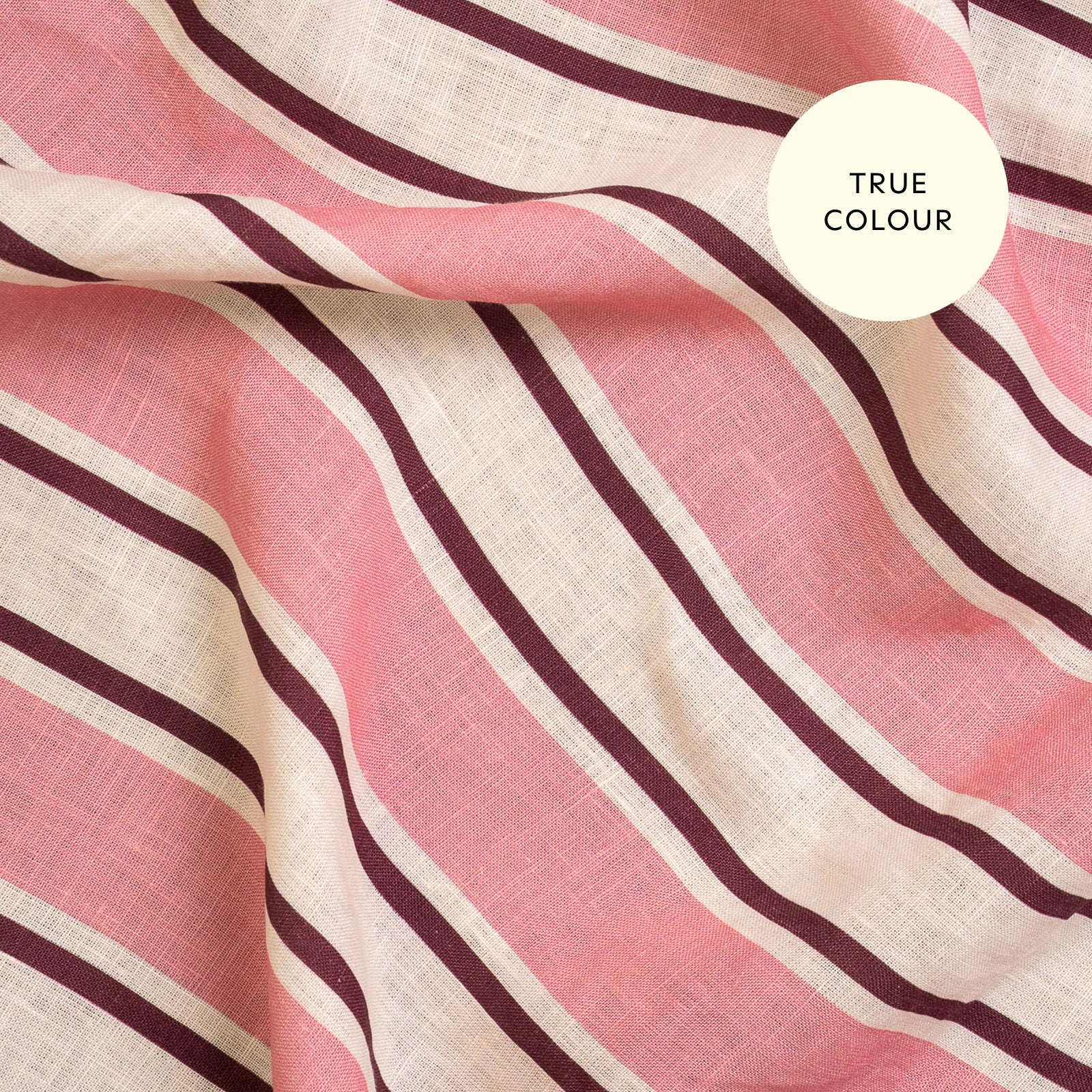 French Flax Linen Napkins (Set Of 4) in Pink Stripe - Image 11