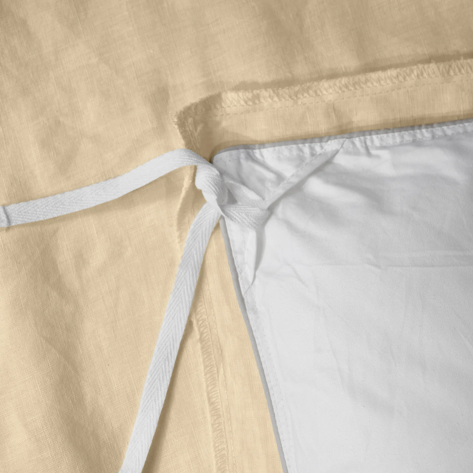 French Flax Linen Quilt Cover Set in Creme - Image 14