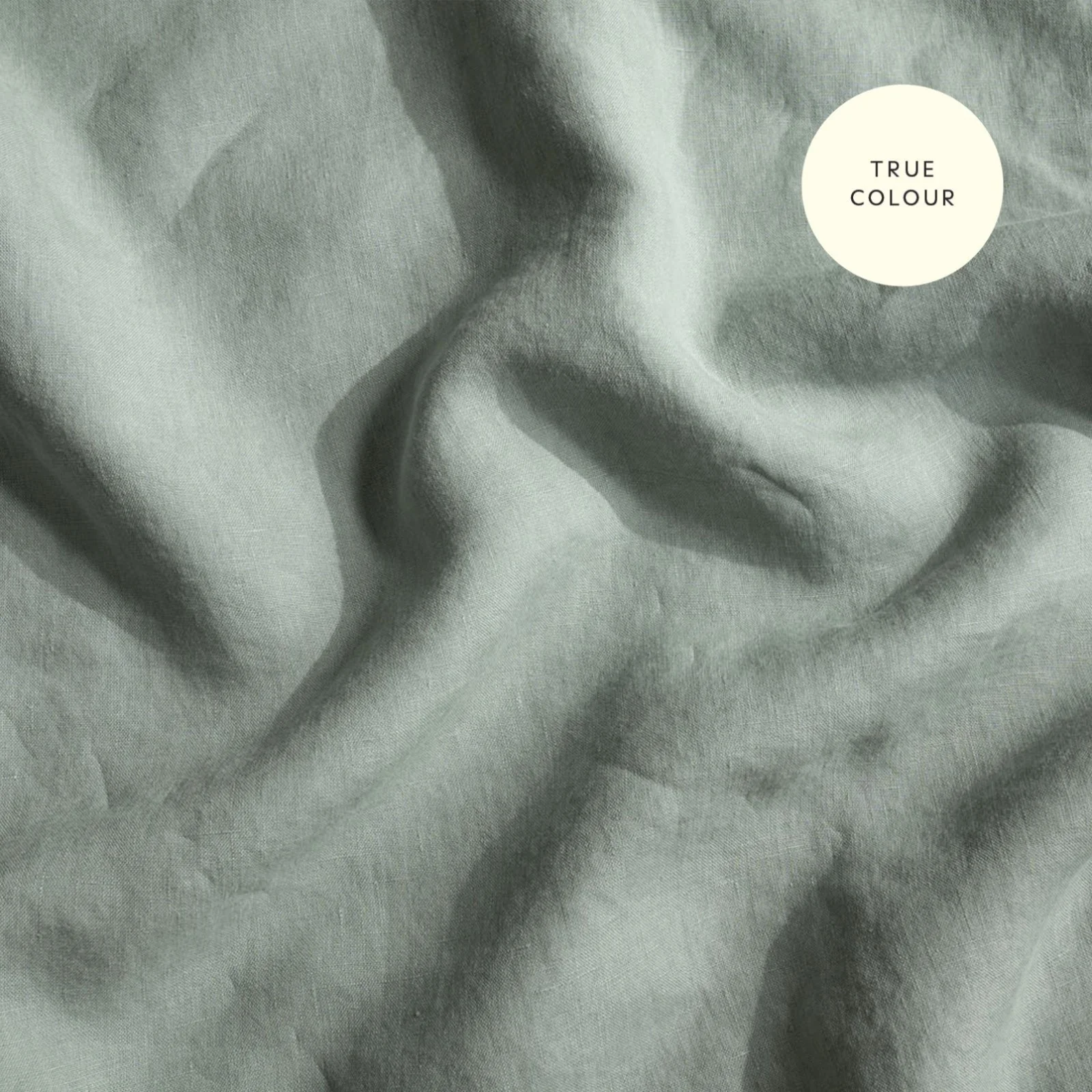 French Flax Linen Fitted Sheet in Sage - Image 10