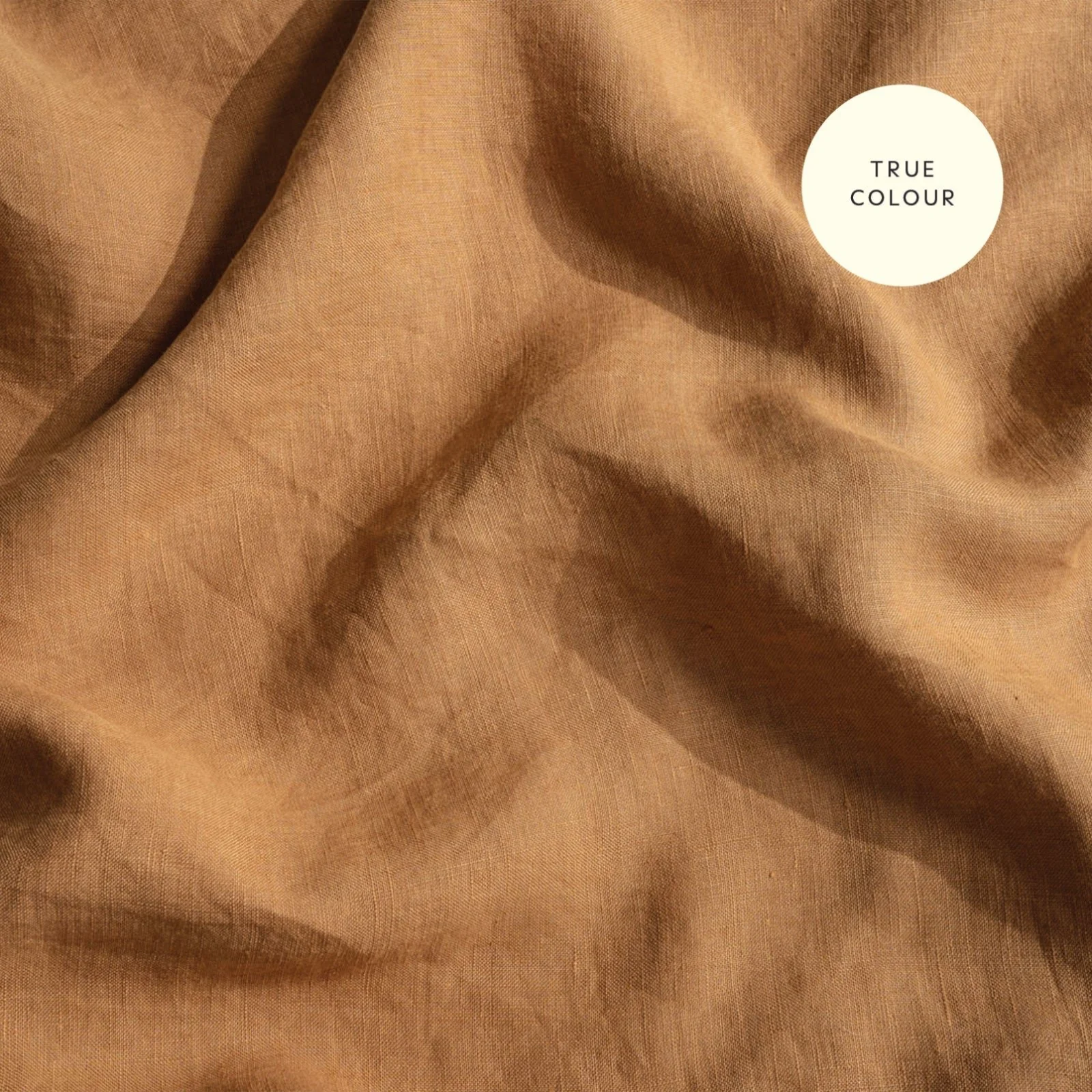 French Flax Linen Fitted Sheet in Sandalwood - Image 7
