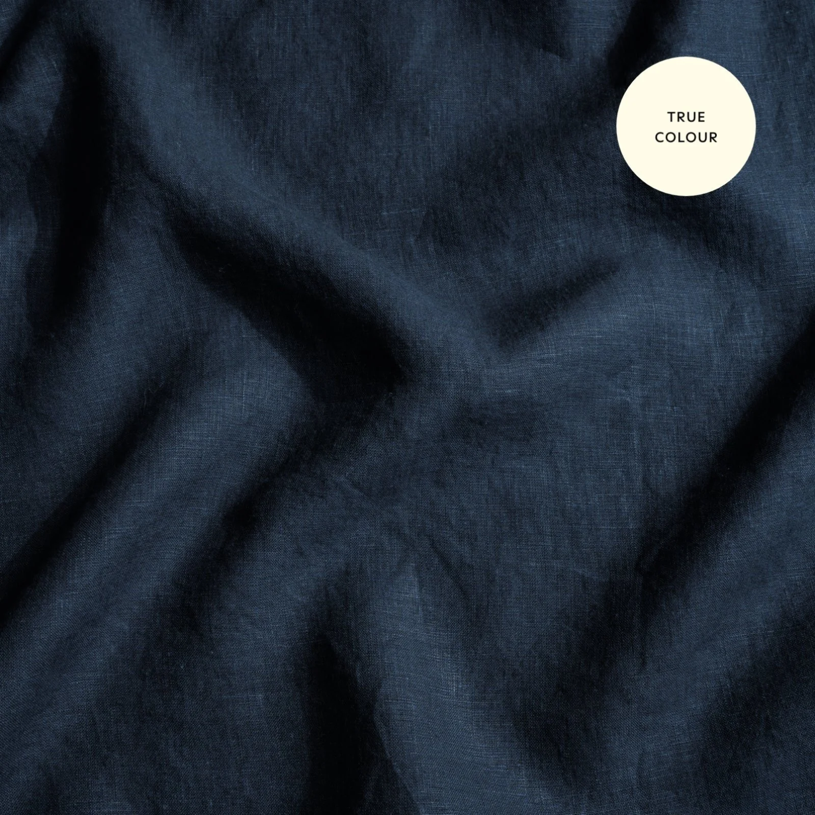 French Flax Linen Flat Sheet in Indigo - Image 11