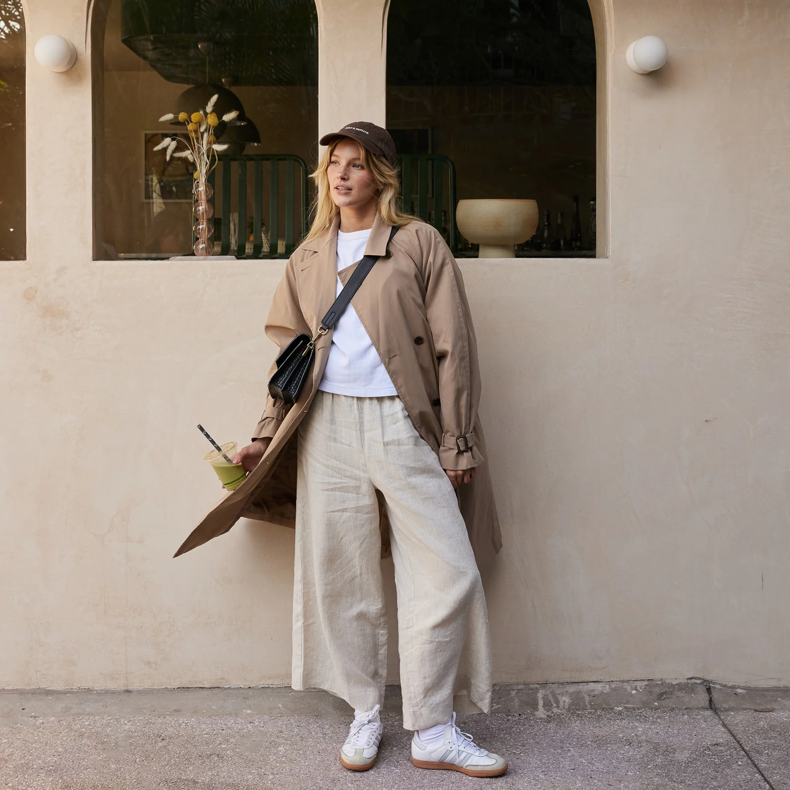 French Flax Linen Lounge Pant in Natural - Image 7