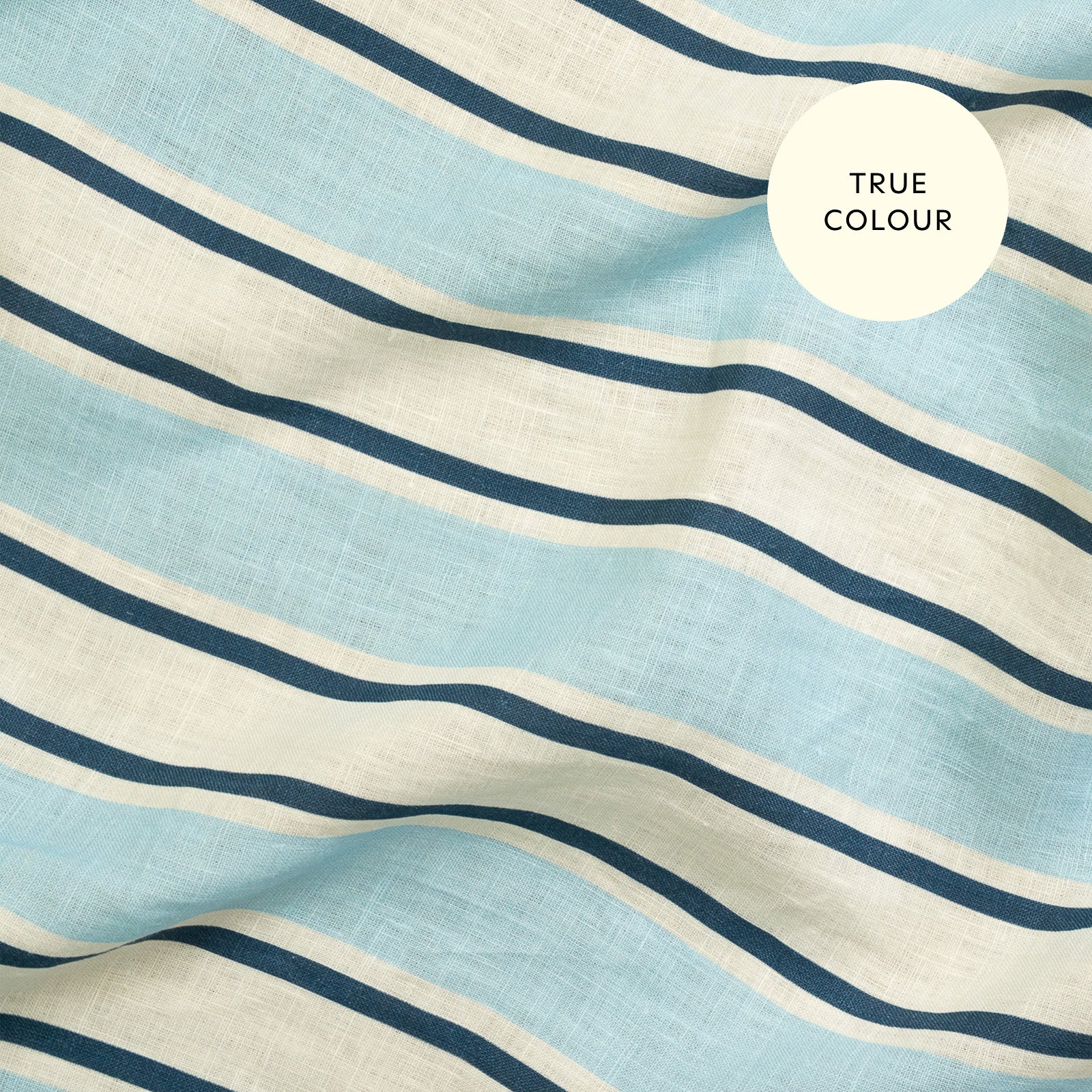 French Flax Linen Napkins (Set Of 4) in Blue Stripe - Image 8