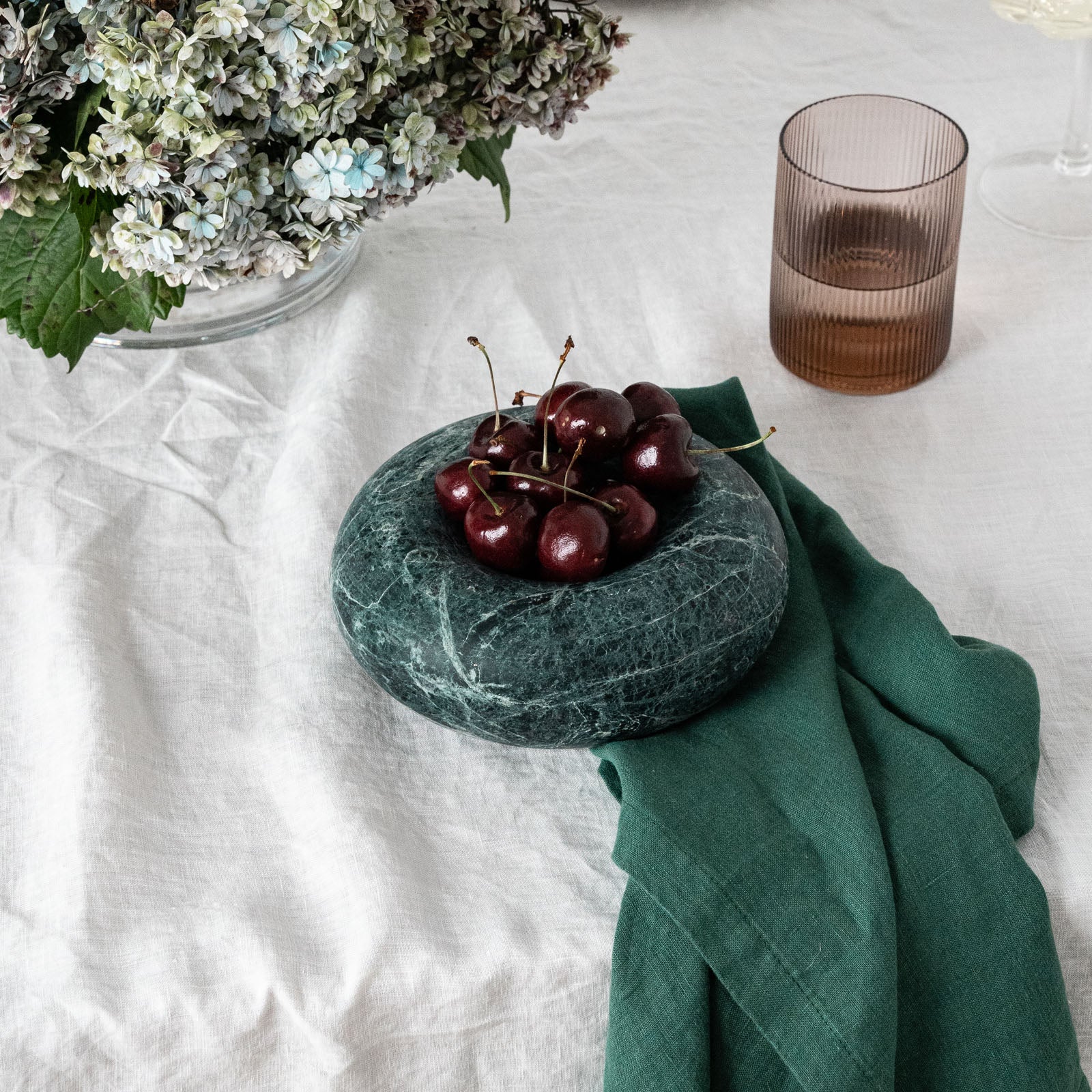 French Flax Linen Napkins (Set Of 4) in Jade - Image 4