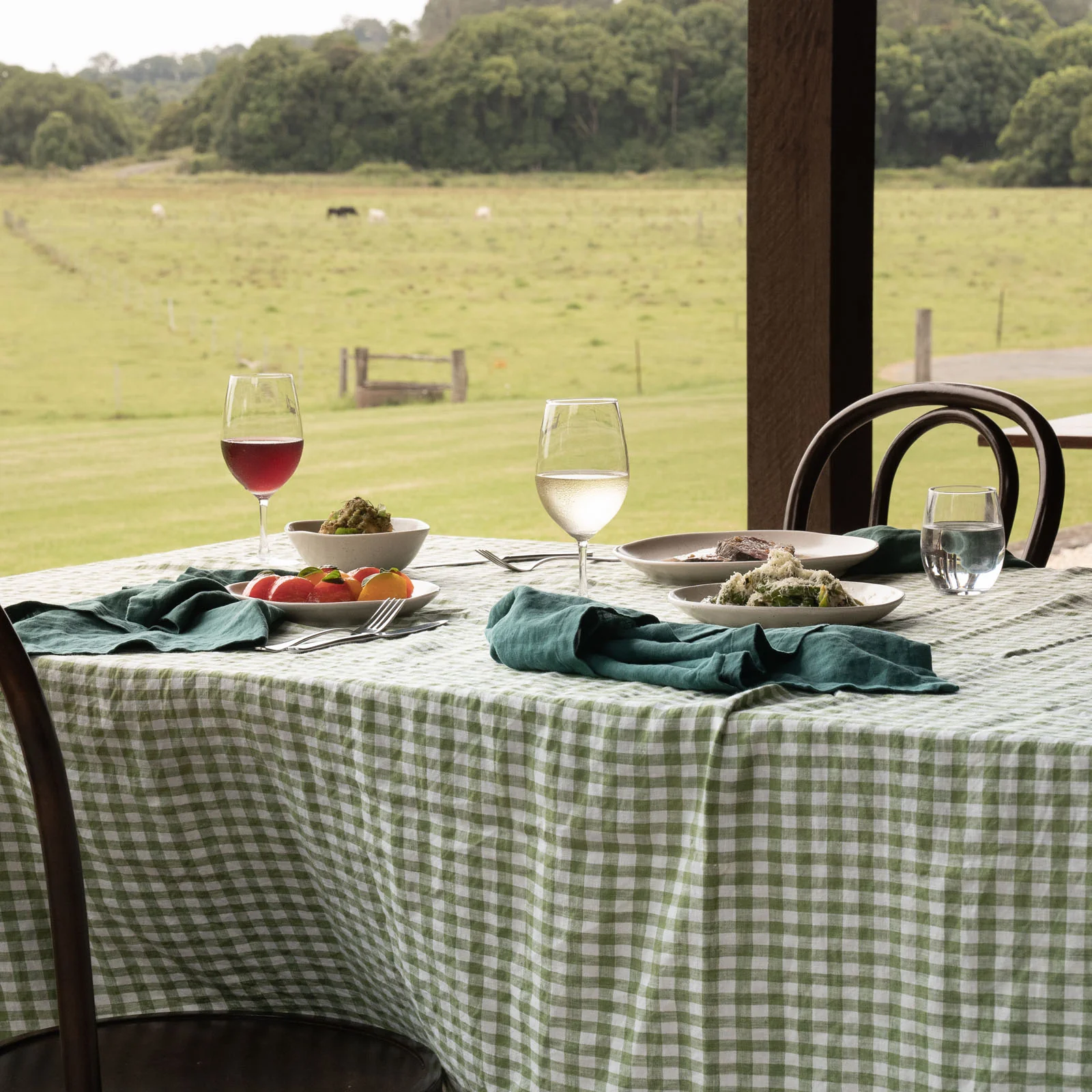 French Flax Linen Napkins (Set Of 4) in Jade - Image 9