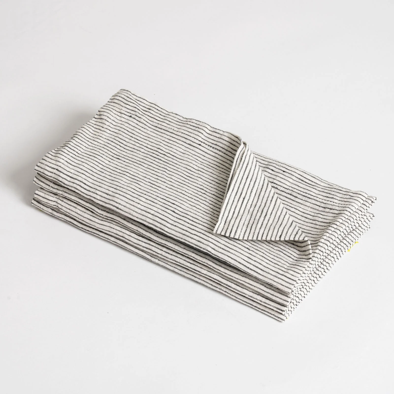 French Flax Linen Napkins (Set Of 4) in Pinstripe