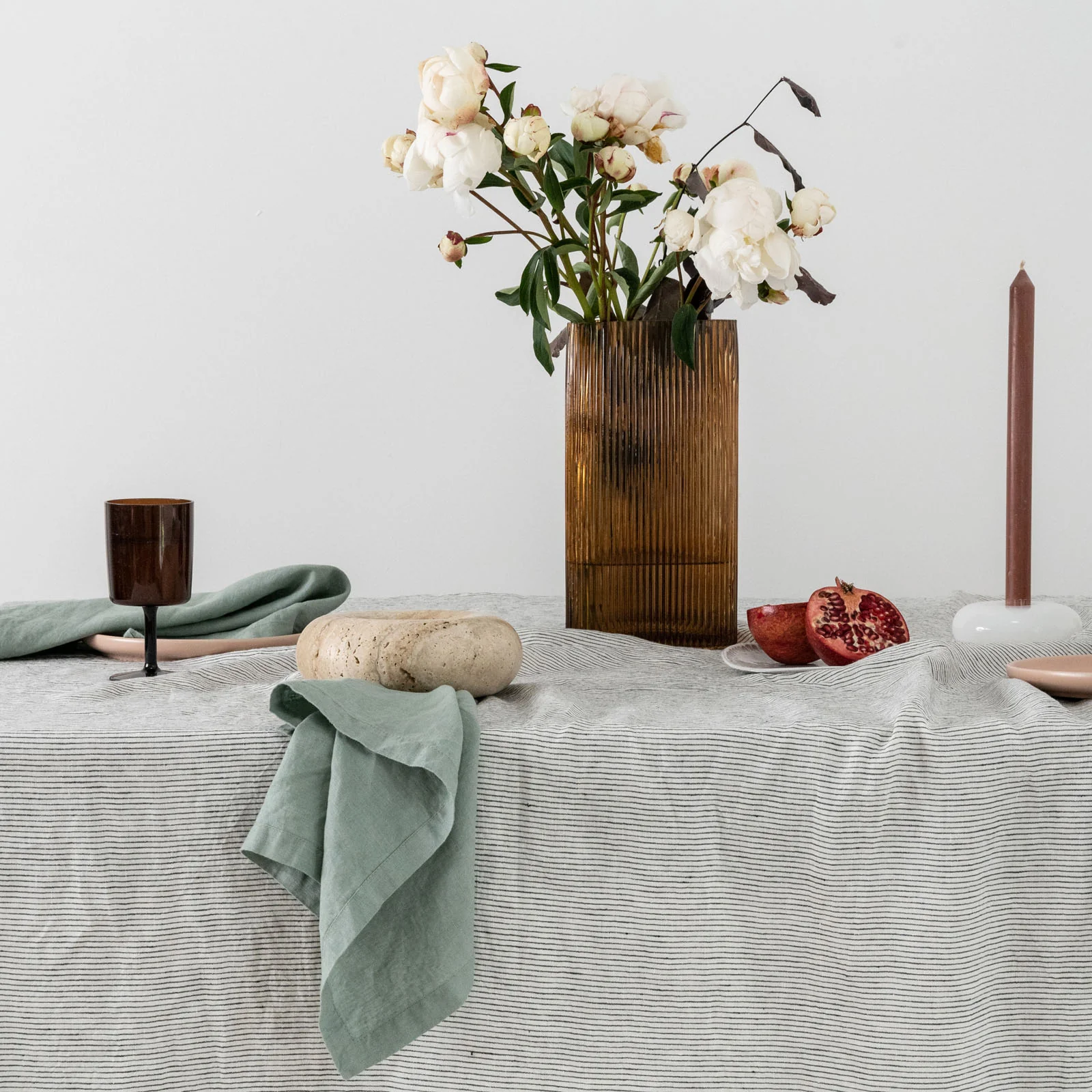 French Flax Linen Napkins (Set Of 4) in Sage - Image 2