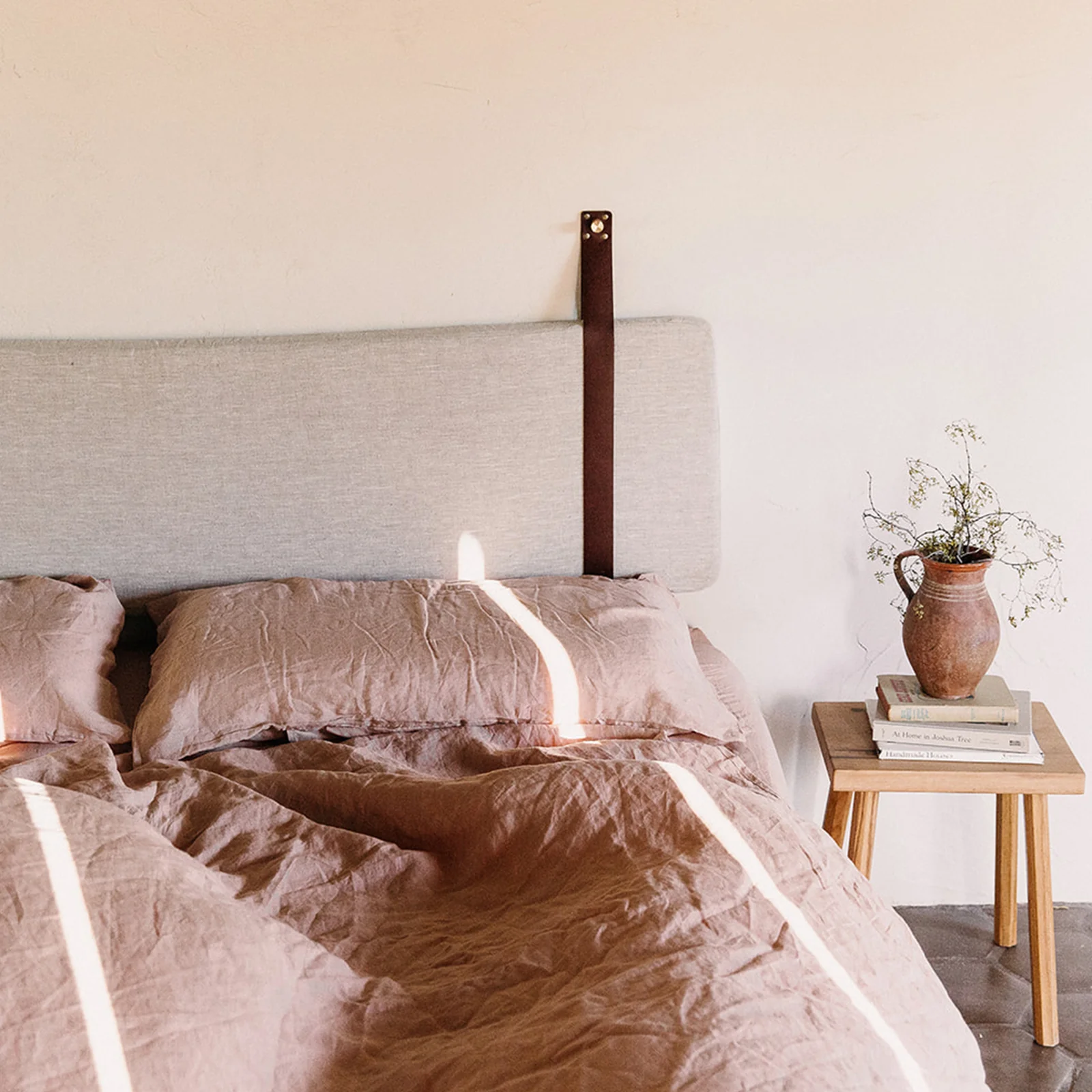 French Flax Linen Quilt Cover Set in Clay - Image 10