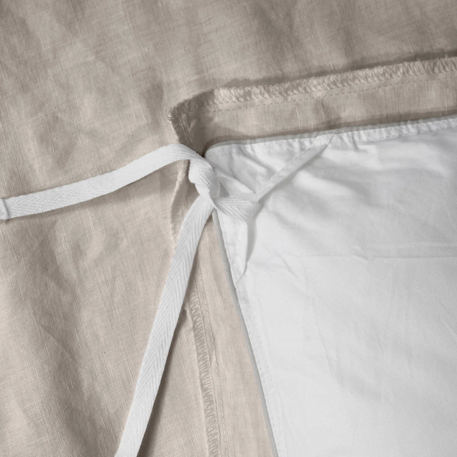 French Flax Linen Quilt Cover in Natural - Image 12