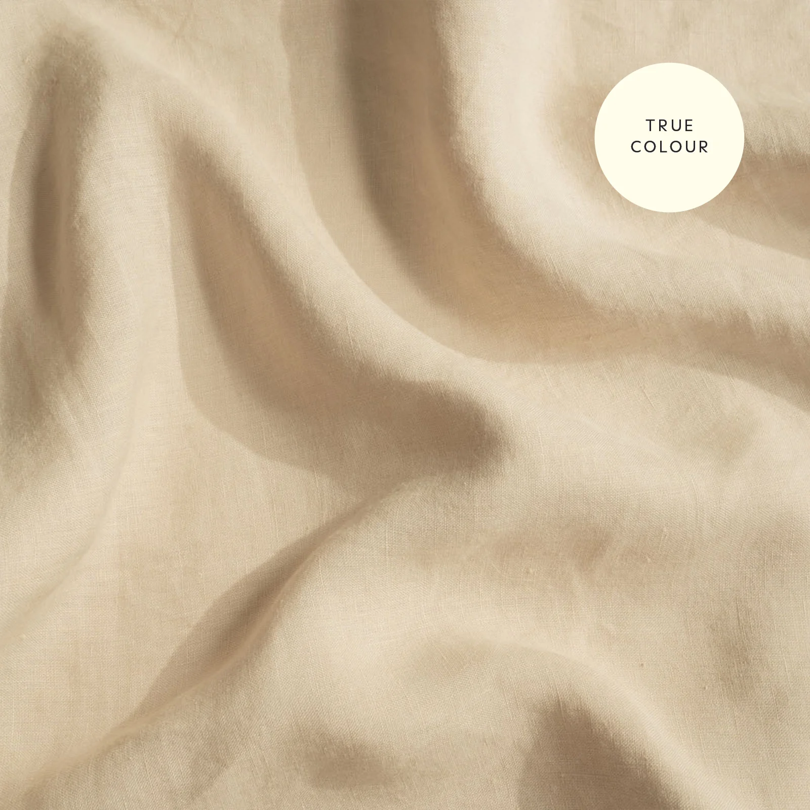 French Flax Linen Sheet Set in Creme - Image 14