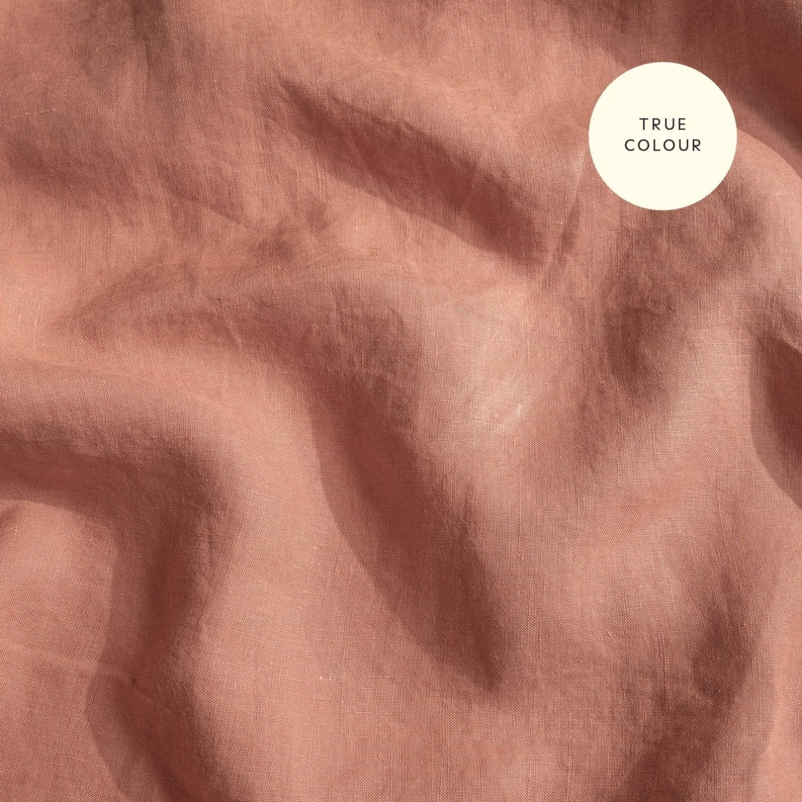 French Flax Linen Sheet Set in Rosa - Image 13