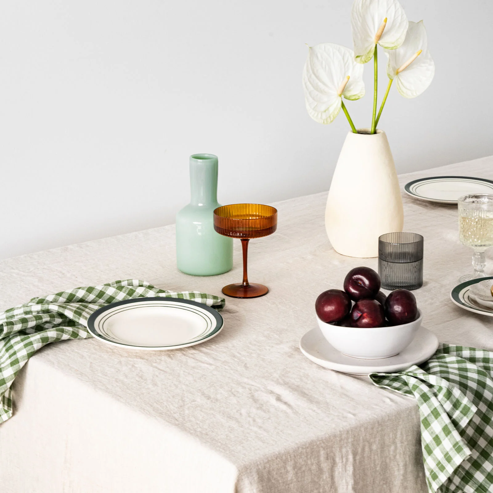 French Flax Linen Table Cloth in Natural - Image 4